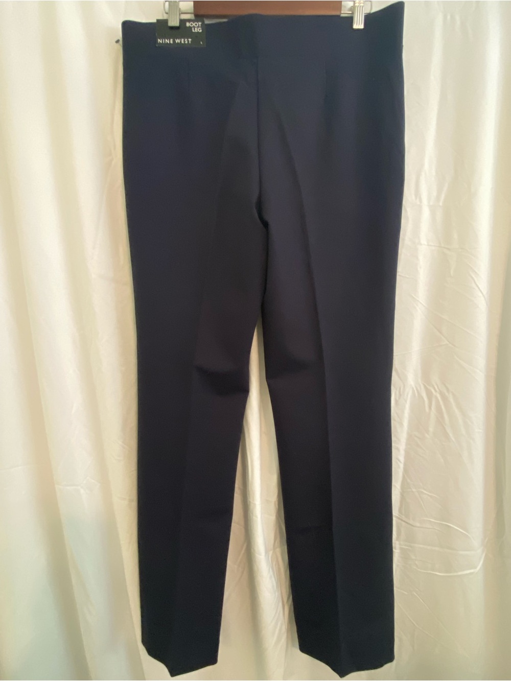Classic Navy NINE WEST Straight-Leg Dress Pants - Picture 5 of 12